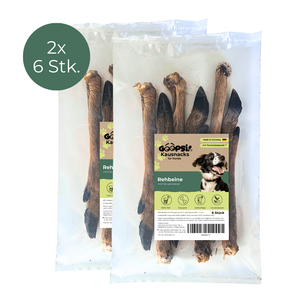 Rehbeine für Hunde