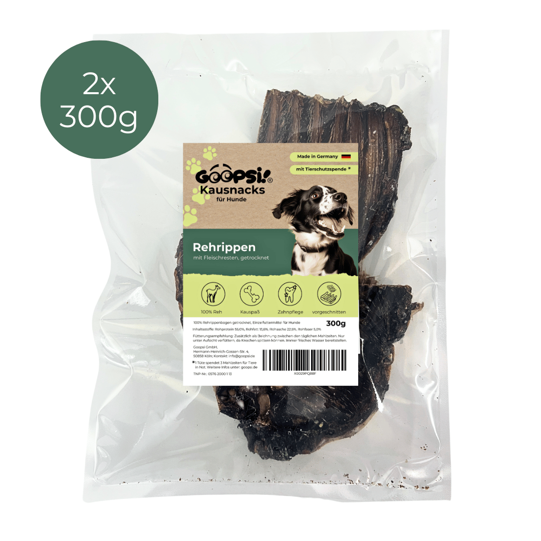 Rehrippen in Stücke vorgeschnitten - ab 300g