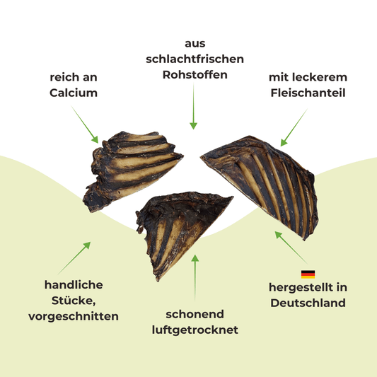 Wild Set Kausnack für Hunde: Rehrippen 300 g + Endloswürstchen Hirsch 200 g