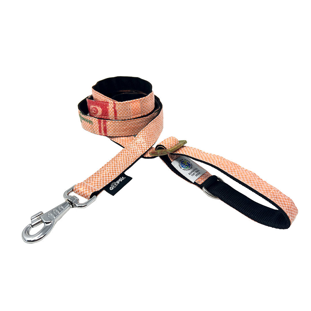 Leinenset Arugam mit Halsband Gr. M (32-42cm) - lachs