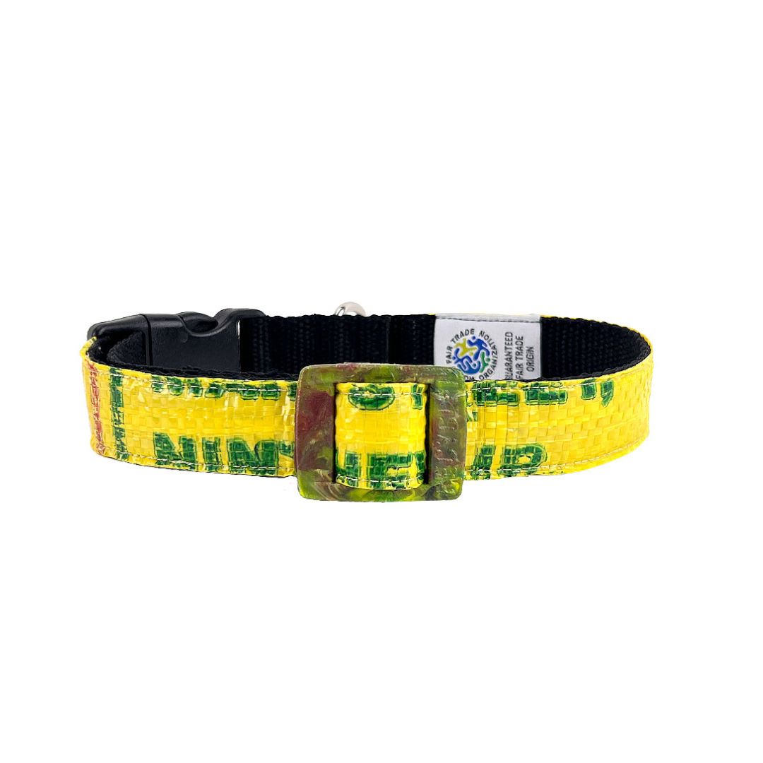 Hundehalsband "Style mich!" gelb - versch. Größen