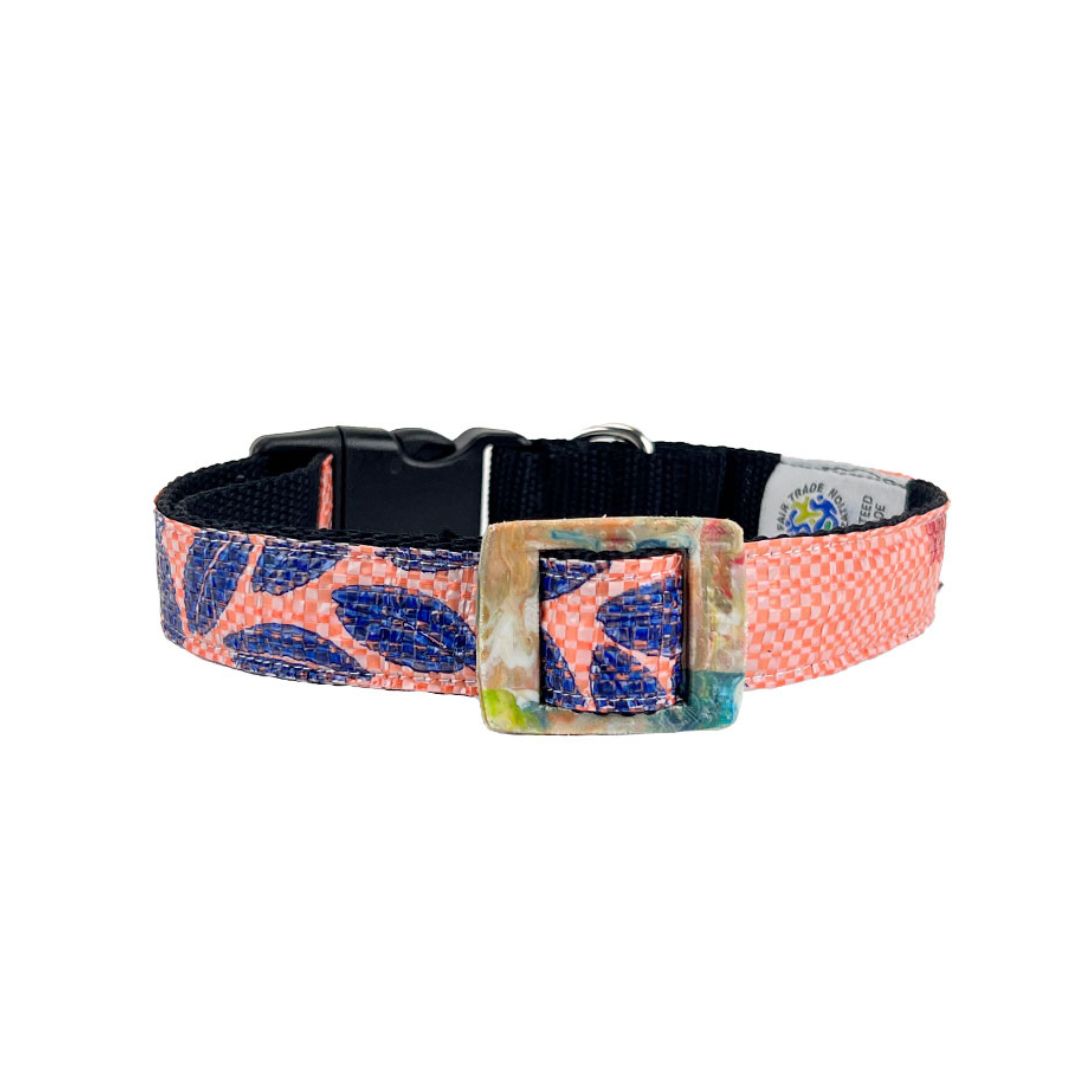 Hundehalsband "Style mich!" lachs - versch. Größen