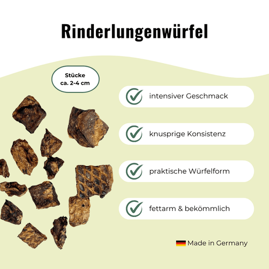 Snack-Set-Rinderlunge – Stücke & Würfel je 500 g