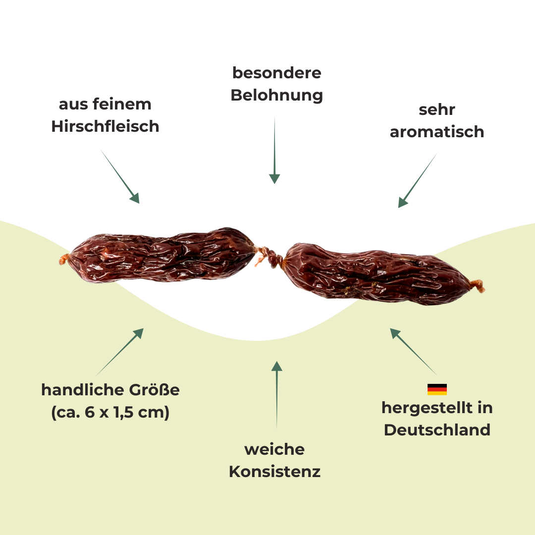 Endloswürstchen Hirsch, Snackwürstchen 200g