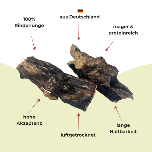 Rinderlunge in Stücken, 500g