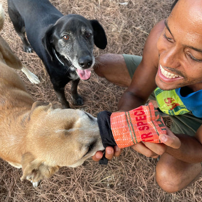 Leckerlibeutel, Leckerlitasche Snackbeutel zum Belohnen Belohnungstasche Gürteltasche für Hundesnacks Futterbeutel upcycling aus Reissack fairtrade nachhaltig befüllbar Hundezubehör