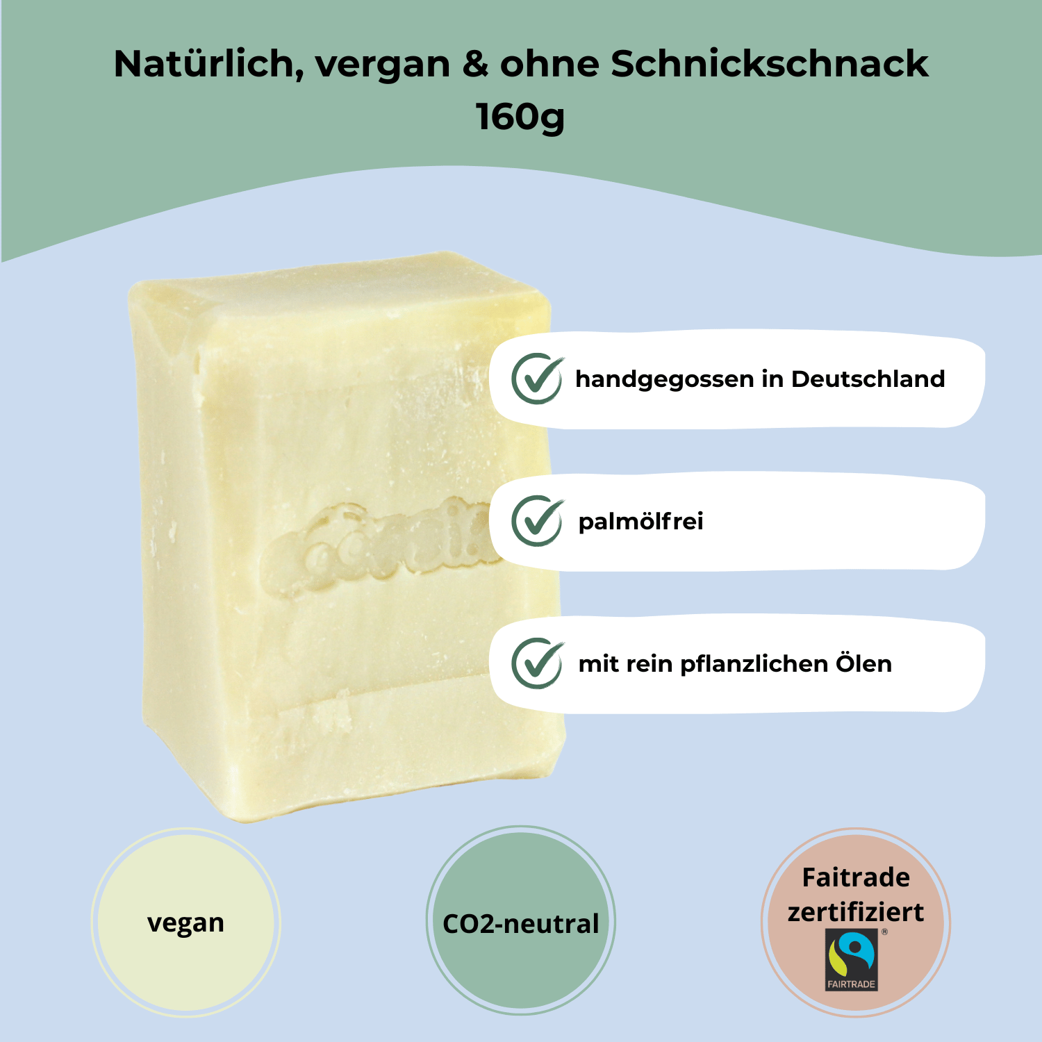 Vegan, palmölfrei, handgegossene Hundeseife – rein pflanzlich und Fairtrade