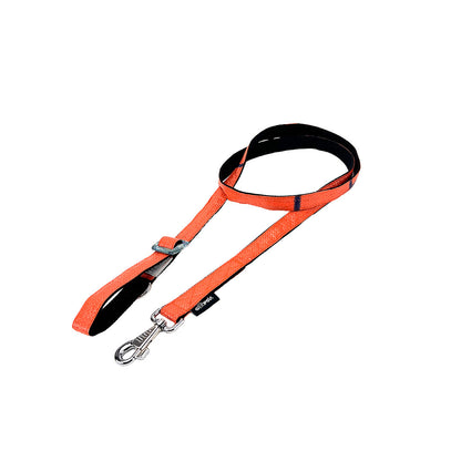 Leinenset "Arugam" mit Halsband Gr. S/M (25-35cm)  - orange