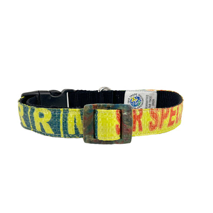 Hundehalsband "Style mich" recyceltes Gurtband - versch. Farben