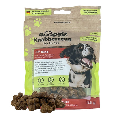 Rinderohrmuscheln 500g + Hundeleckerlis Rind (2x125g) im Sparset