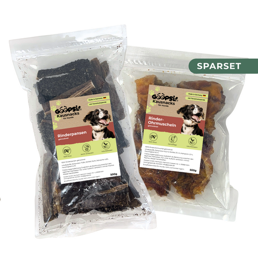 Snack-Set Rind – Rinderohrmuscheln & Rinderpansen je 500g