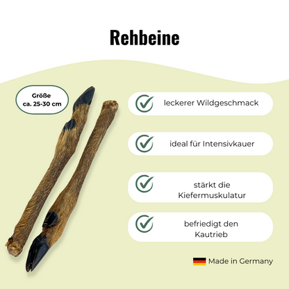 Kau-Set-Mix – 6 Rehbeine & 5 Ochsenziemer