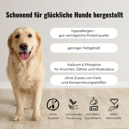 Lammohren für Hunde, getrocknet