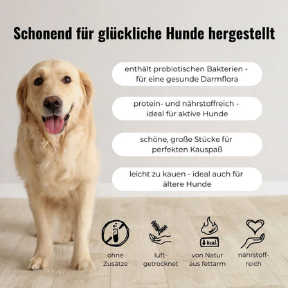 Rinderpansen für Hunde, getrocknet