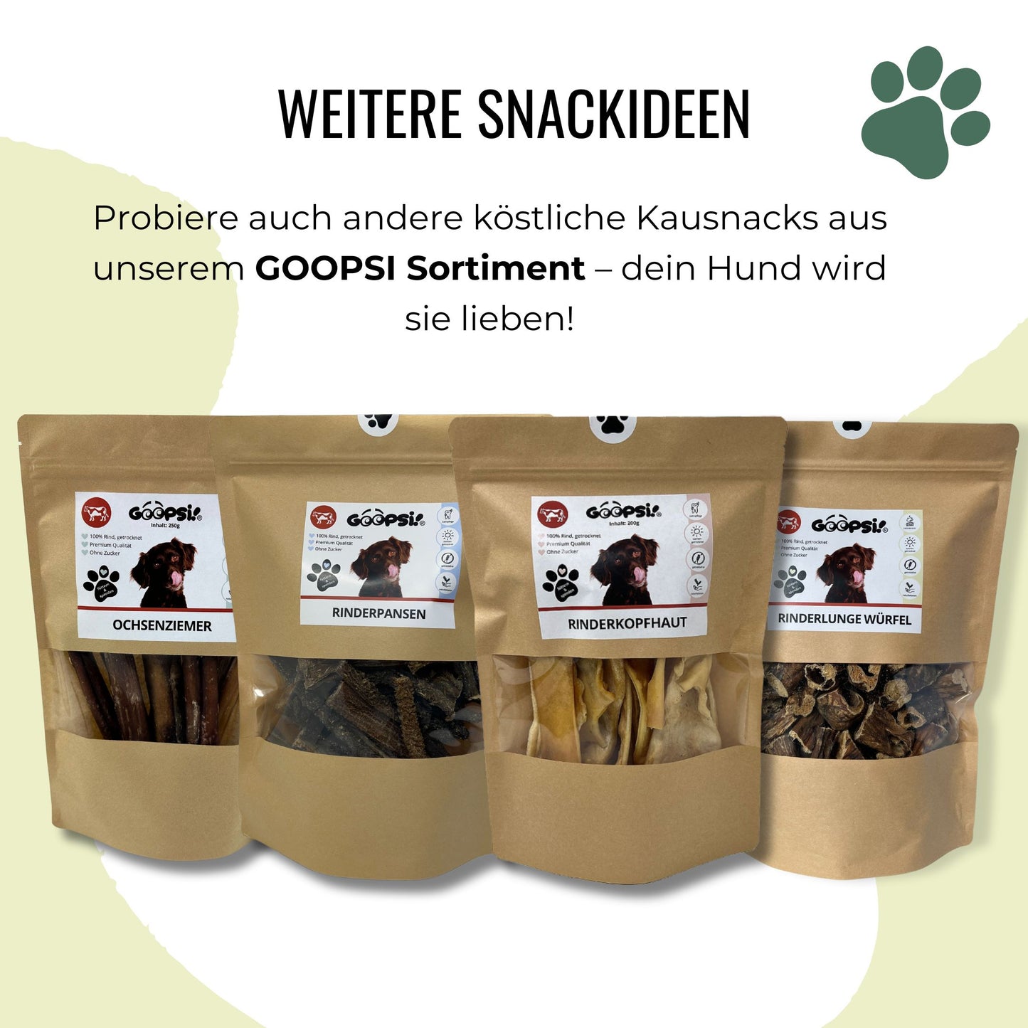 Lammohren für Hunde, getrocknet