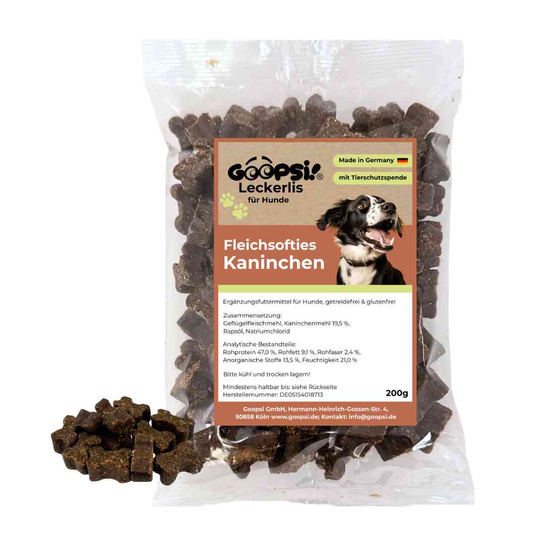 Fleisch-Softies Kaninchen - Trainingsknöchelchen (ab 200g)