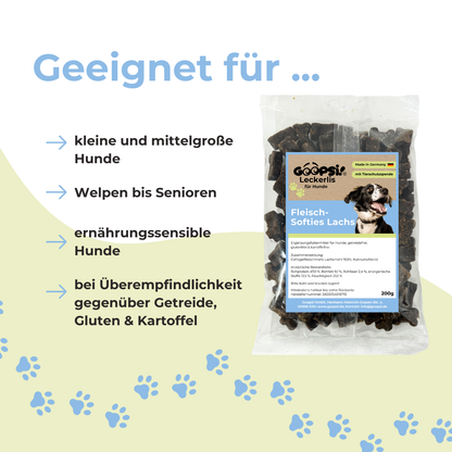 Fleisch-Softies Lachs - Trainingsknöchelchen (200g)