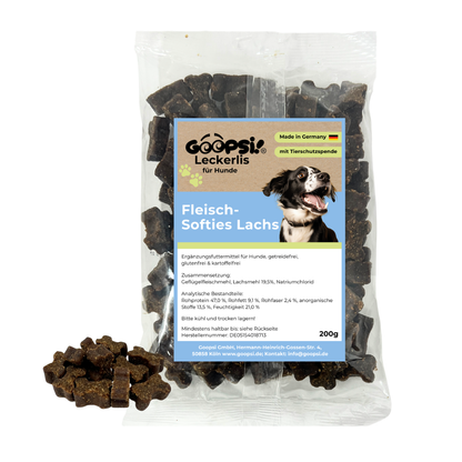 Fleisch-Softies Lachs - Trainingsknöchelchen (200g)