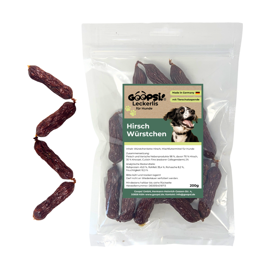 Endloswürstchen Hirsch, Snackwürstchen 200g