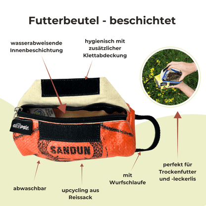 Set Futterdummy Orange & Trainingshappen