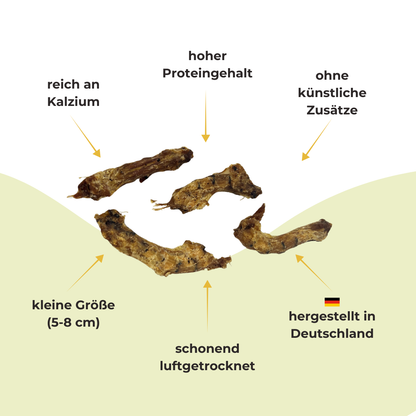 Hähnchenhälse 500g + Hundeleckerlis Rind (1x 125g) im Sparset