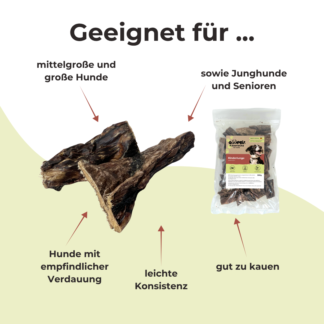 Rinderlunge in Stücken, 500g