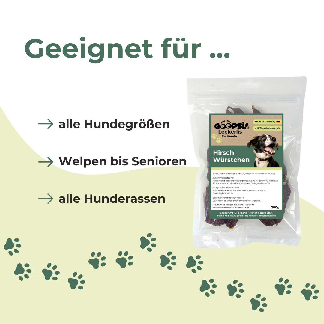 Endloswürstchen Hirsch, Snackwürstchen 200g