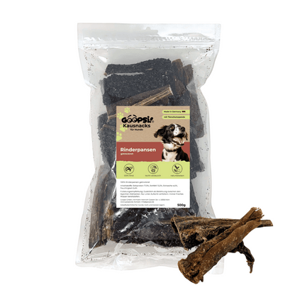 Rinderpansen 500g + Hundeleckerlis Rind (2x 125g) im Sparset