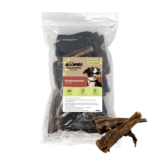 Rinderpansen 500g + Hundeleckerlis Rind (2x 125g) im Sparset