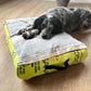 Fairtrade Hundekissen mit Bio-Baumwollfüllung "Chill ma!" - versch. Farben