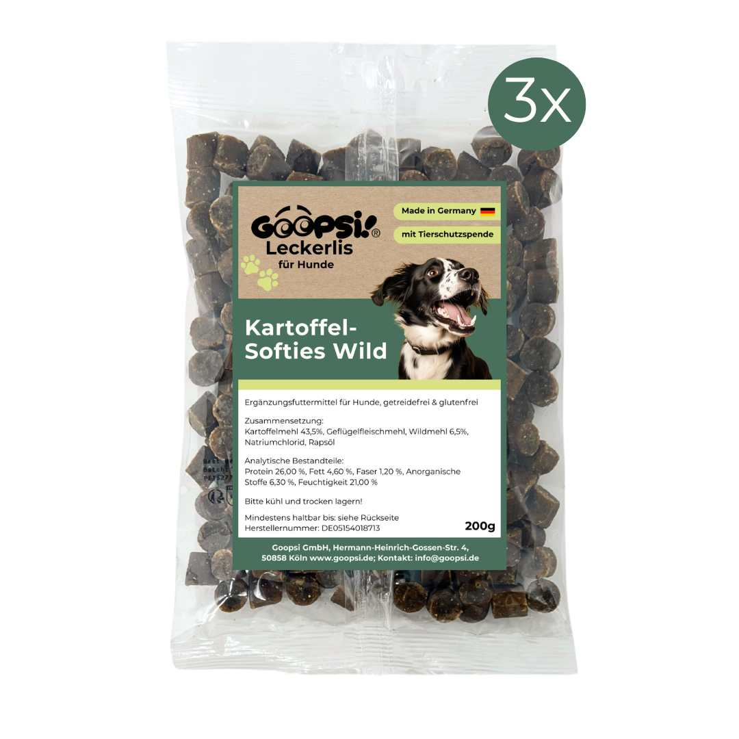 Kartoffel-Softies Wild Mini - Trainingshappen (ab 200 g)