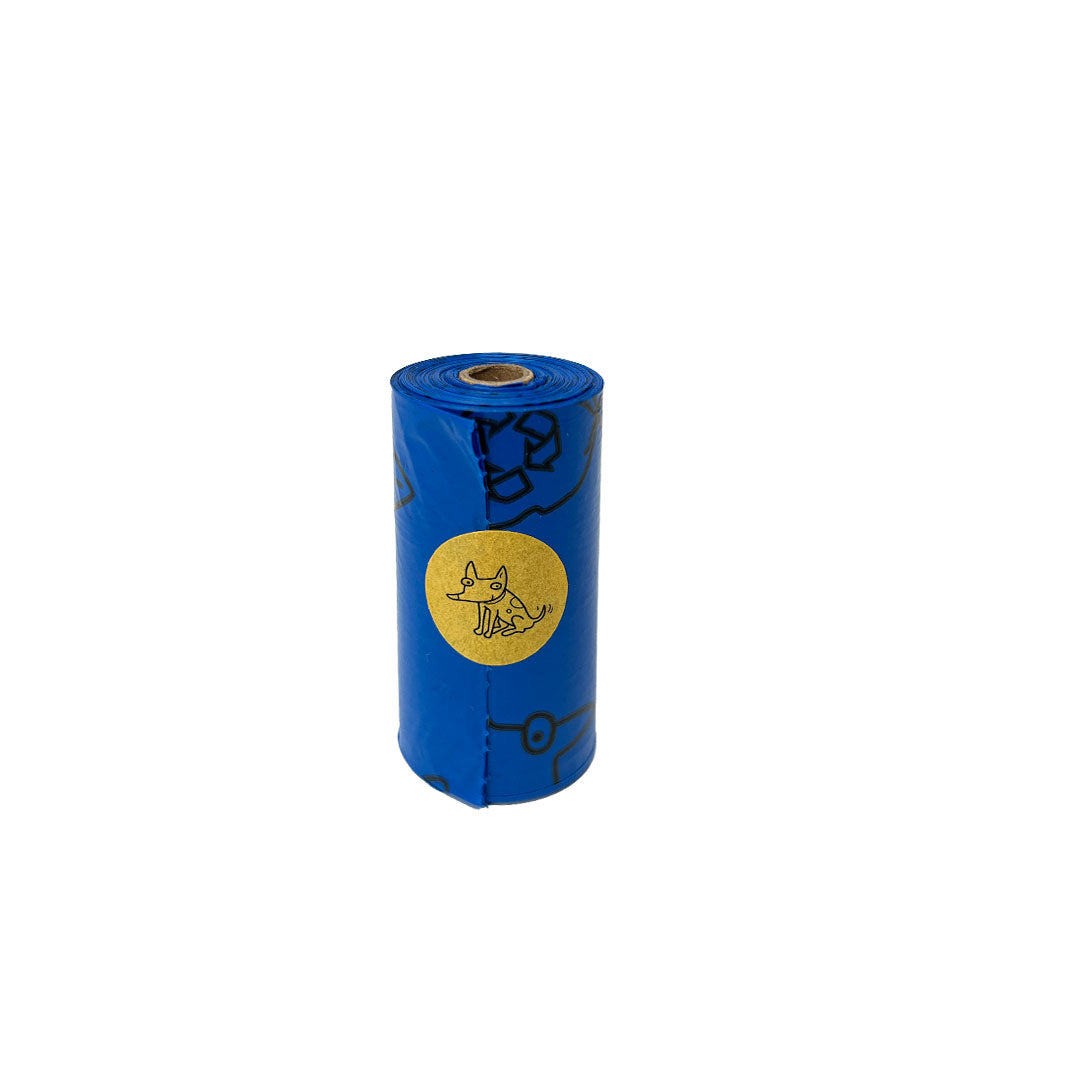 Recycling Hundekotbeutel - TSP, Box mit 8 Rollen / 120 Beutel