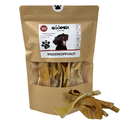 Rinderkopfhaut für Hunde, getrocknet