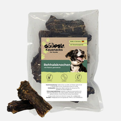 Rehhalsknochen getrocknet - 300g