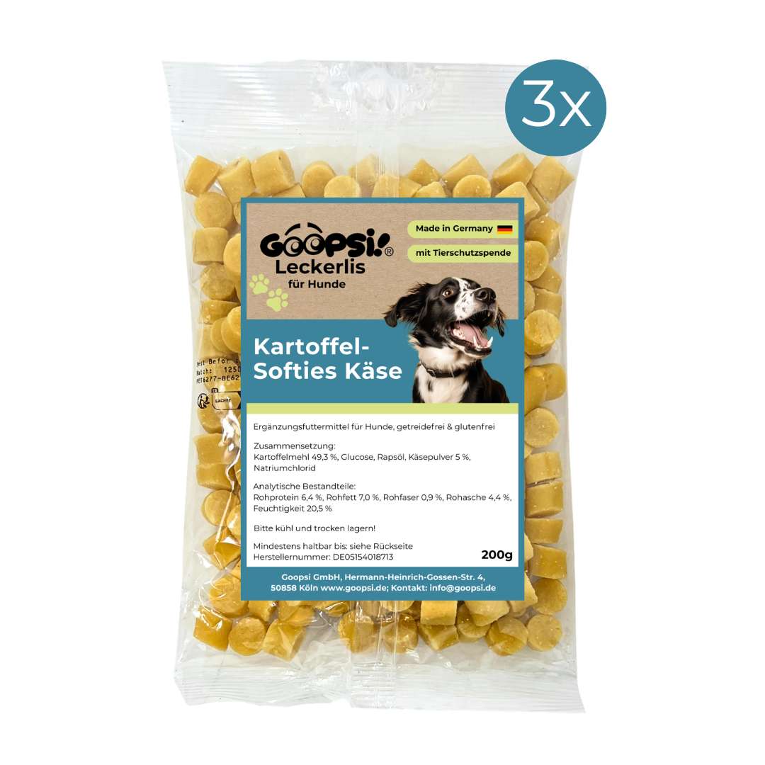 Kartoffel-Softies Käse Mini - Trainingshappen (ab 200g)