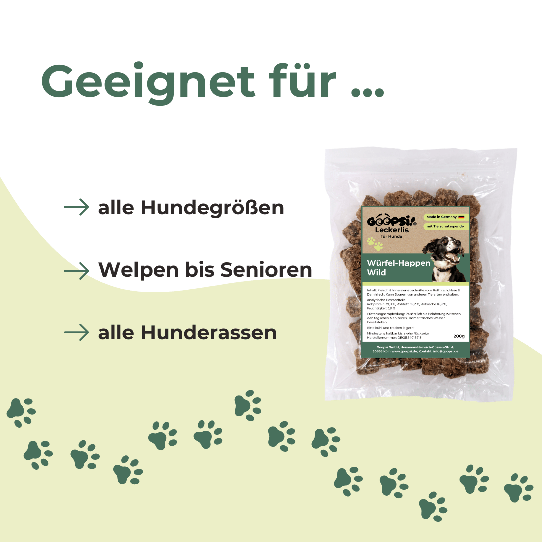 Würfel-Happen Wild - 200g