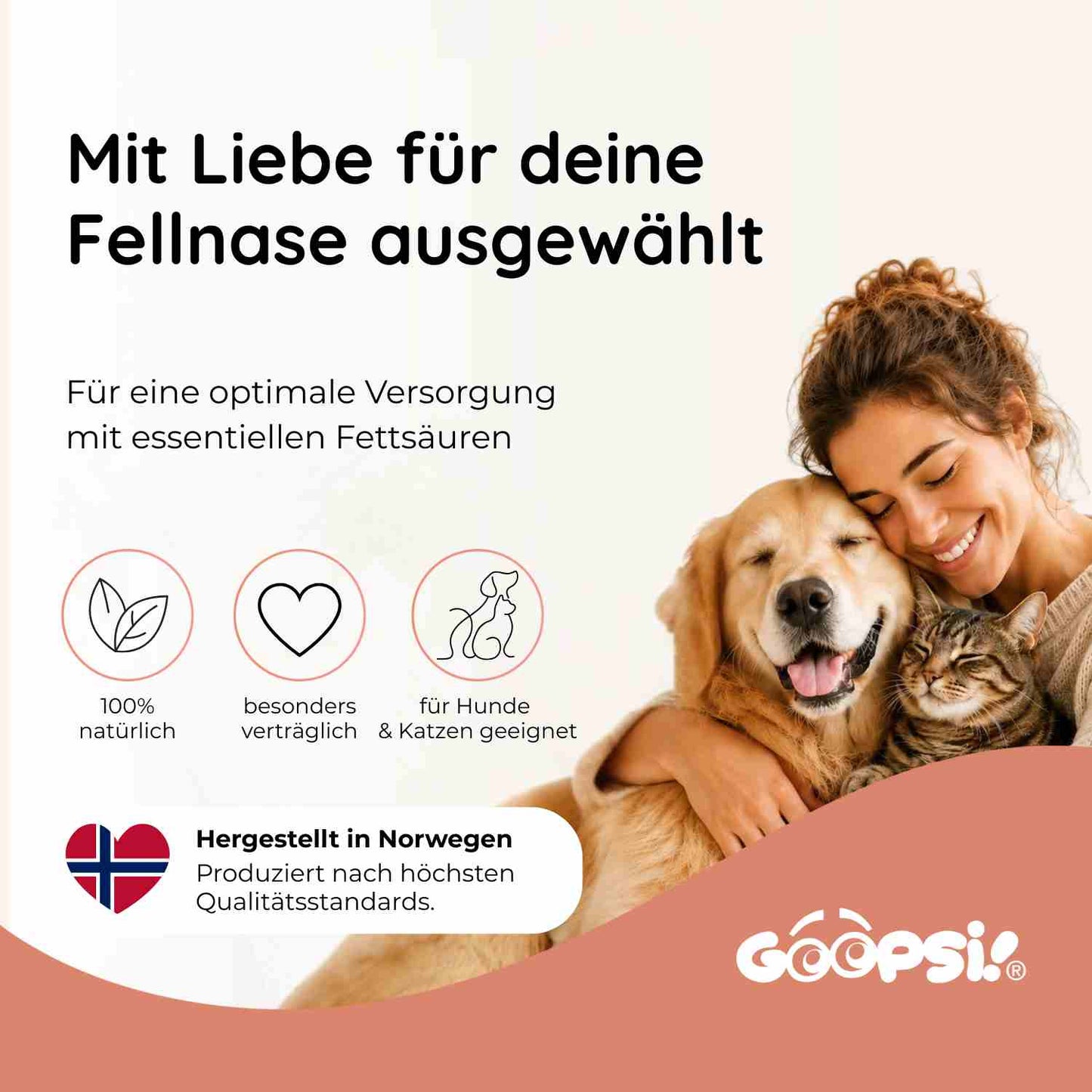 Lachsöl für Hunde & Katzen