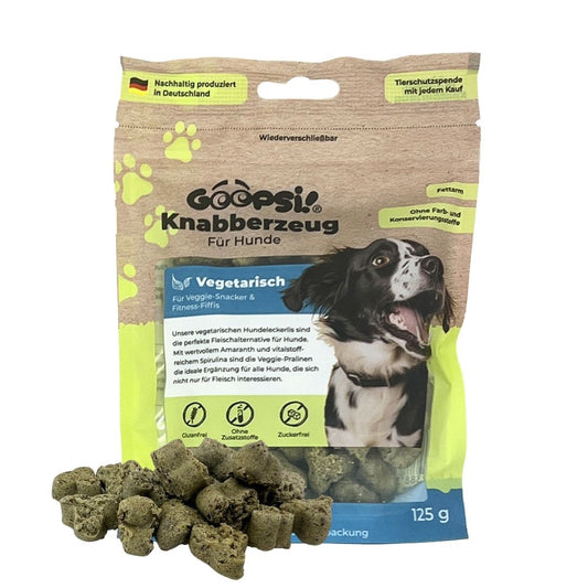 Goopsi vegetarische Hundeleckerlis – gesunde Hunde-Snacks