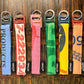 Goopsi upcycling Schlüsselanhänger mit Handschlaufe aus Reissack und Schnalle aus recycelten PET-Flaschen und Edelstahlring key ring 